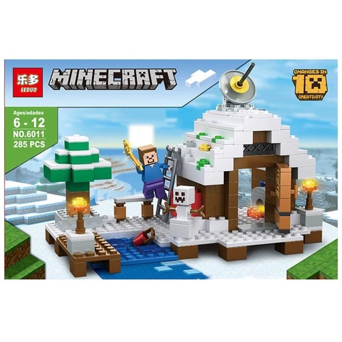 Конструктор Майнкрафт Зимната къща - 285 части, Minecraft