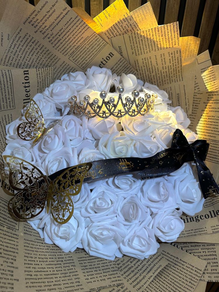Buchet de flori din spuma