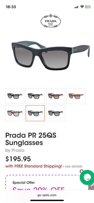 Vand ochelari de soare Prada