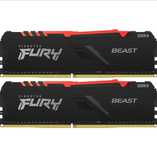 Memorie Ram Kingston FURY Beast RGB 32GB DDR4 3200MHz în garantie