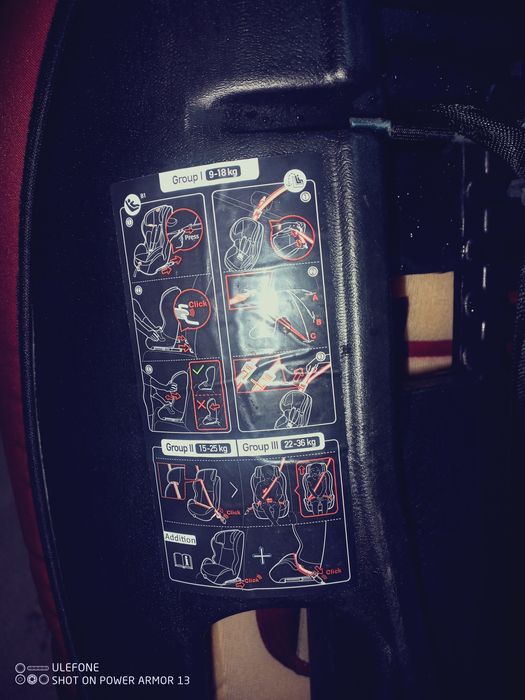 Детско столче за кола със система Изификс