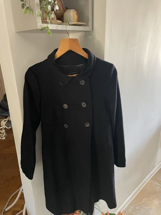 Черно 3/4 палто на Zara