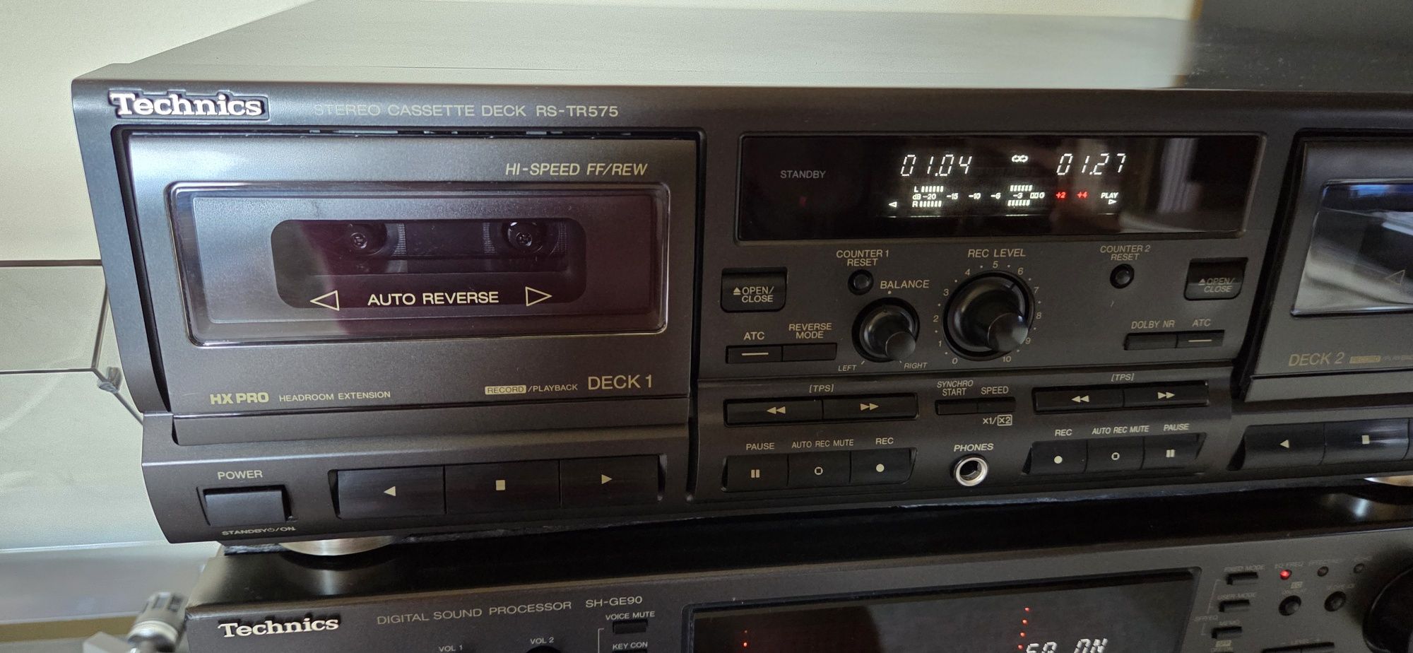Technics deck rs tr 575 cu inregistrare pe ambele casete