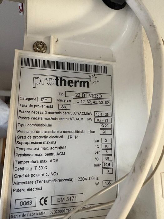 Centrala termica gaz