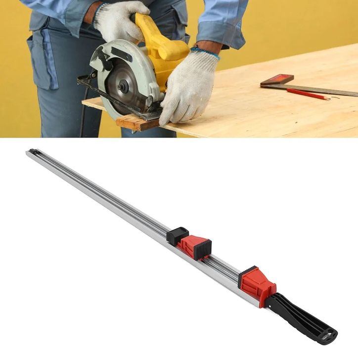 Водещ линеал стяга за право рязане с циркуляр