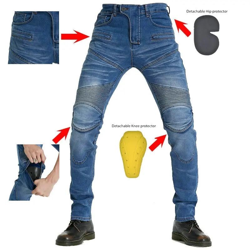 blugi noi pantaloni moto anti-cadere