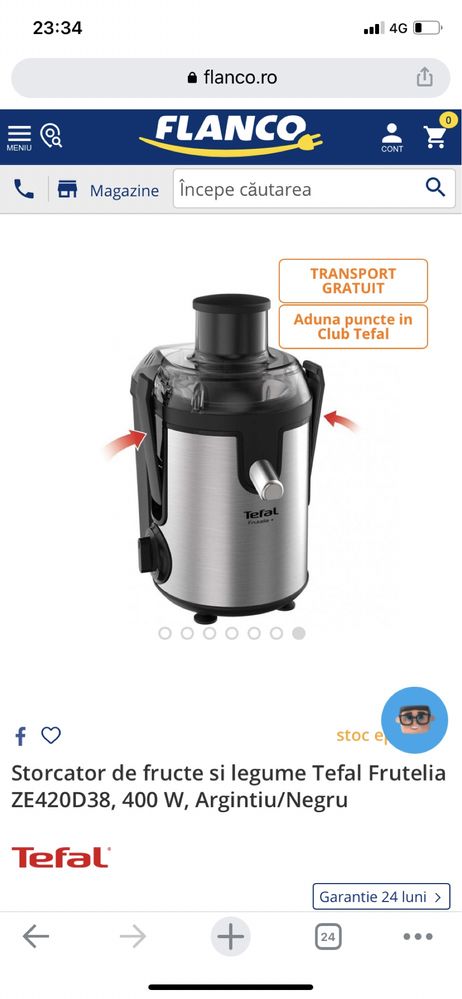 Storcator fructe tefal