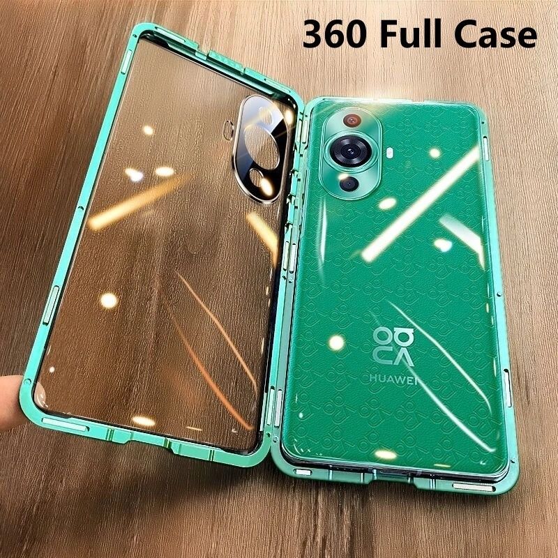 Huawei Nova 12s 11 11 Pro 11i/Двоен 360 магнитен кейс камера протектор