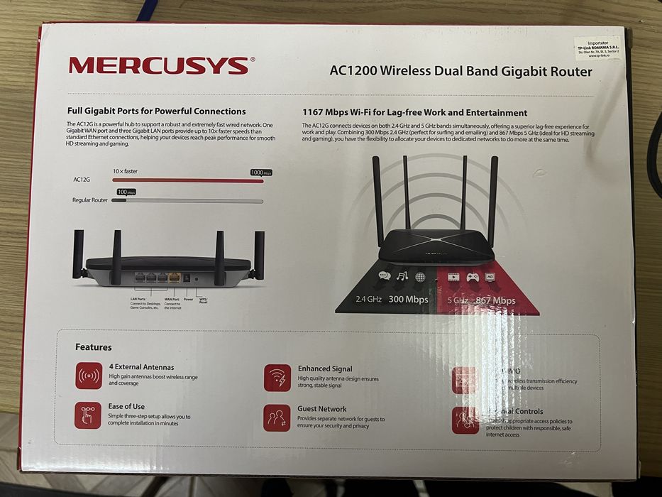 Router Mercusys AC1200