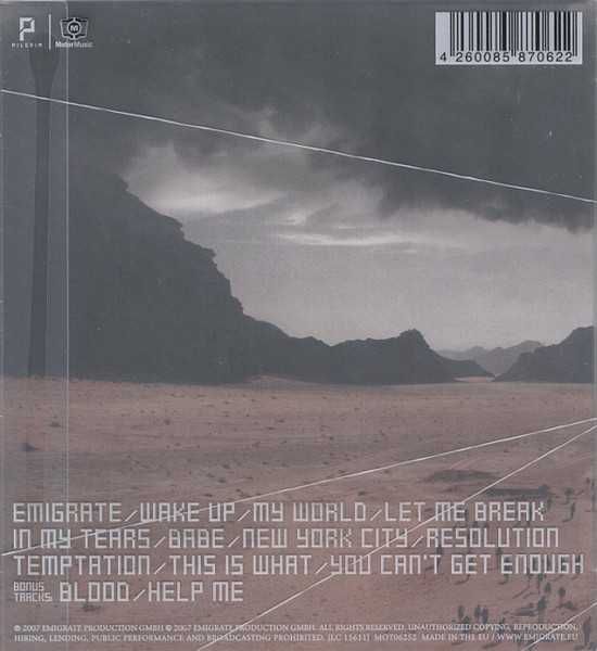 CD Emigrate - Emigrate (Richard Kruspe from Rammstein) 2007 Limited Ed