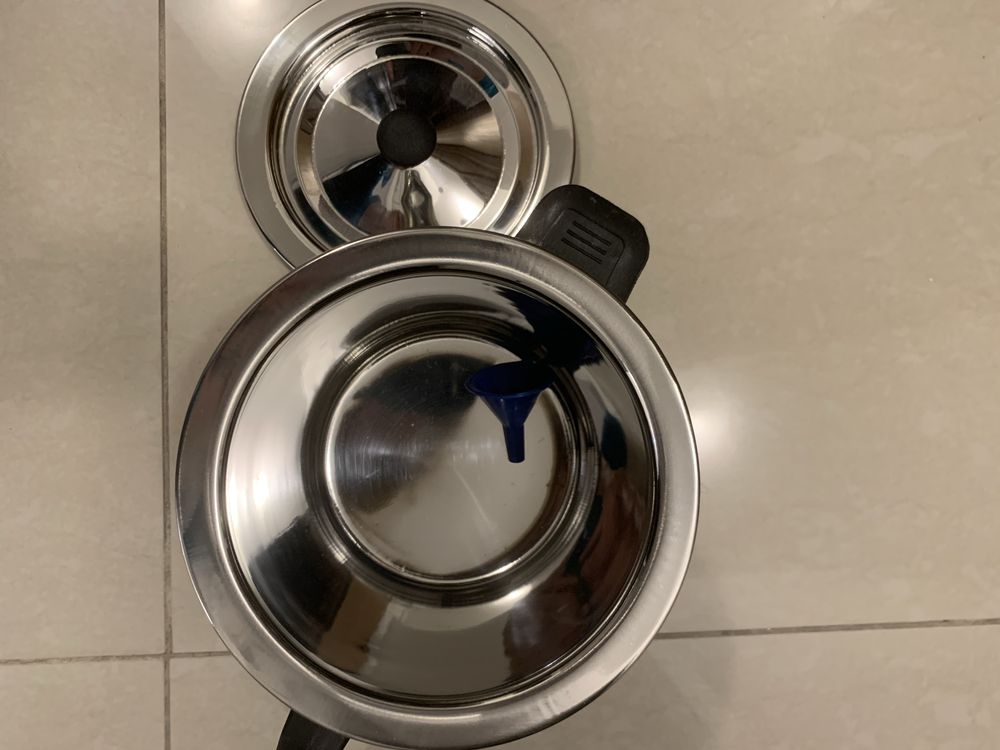 Oala lapte 2,5 l din inox, capac