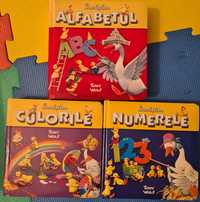 Lot 3 carti Tony Wolf Invatam Culorile Alfabetul Numerele