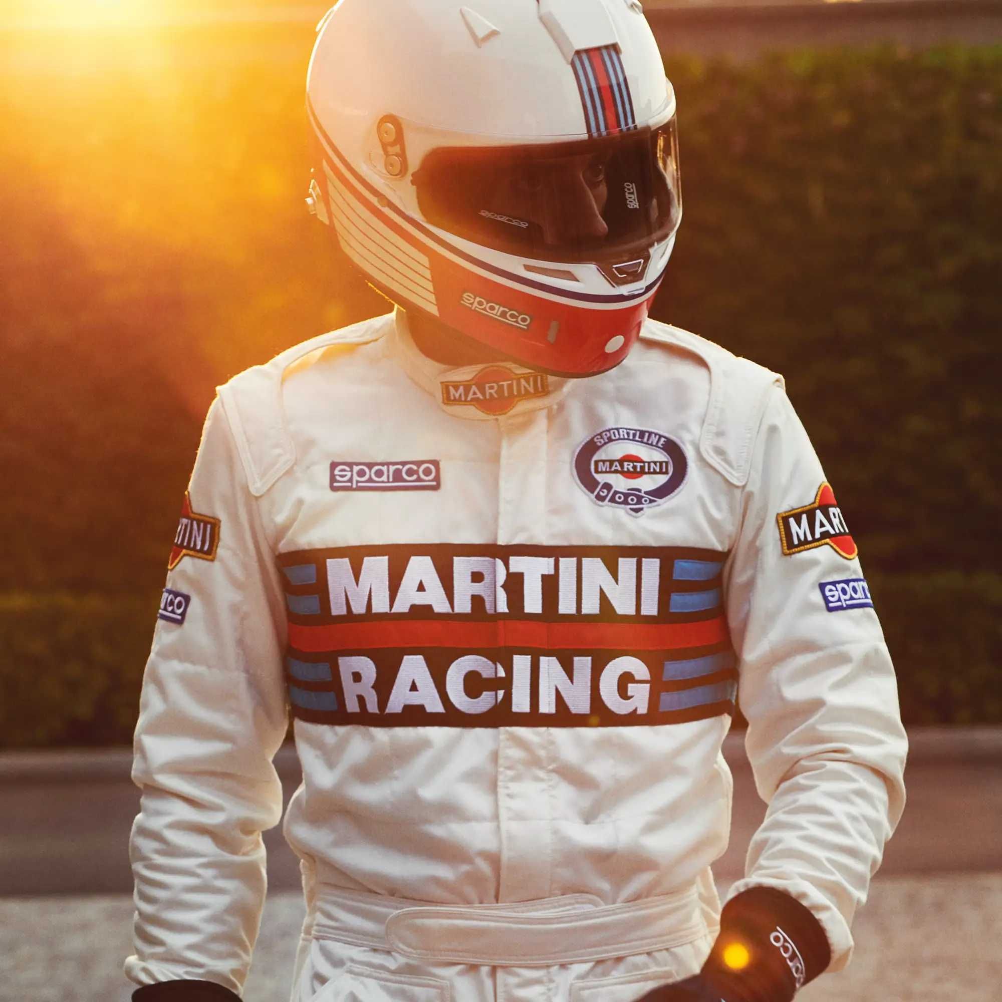 Съзтезателен гащеризон FIA Sparco Martini Racing COMPETITION R567 бял