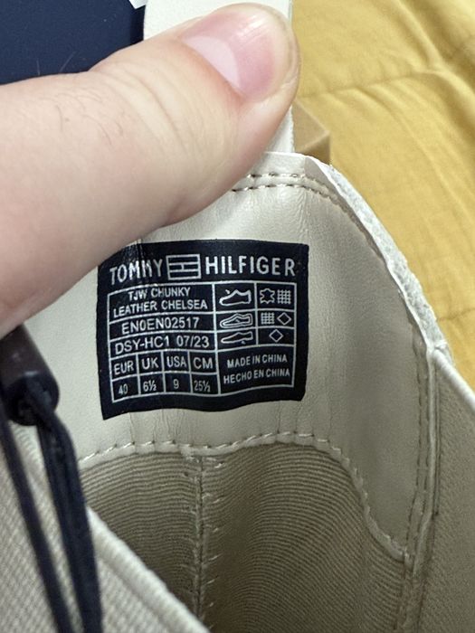 Tommy Jeans Women cizme Chelsea cu platforma culoare crem marimea 40