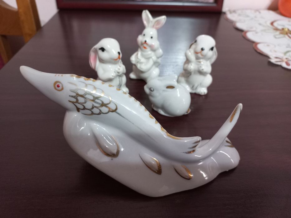 СССР фарфоровые "Щука" и "Зайцы-кролики".