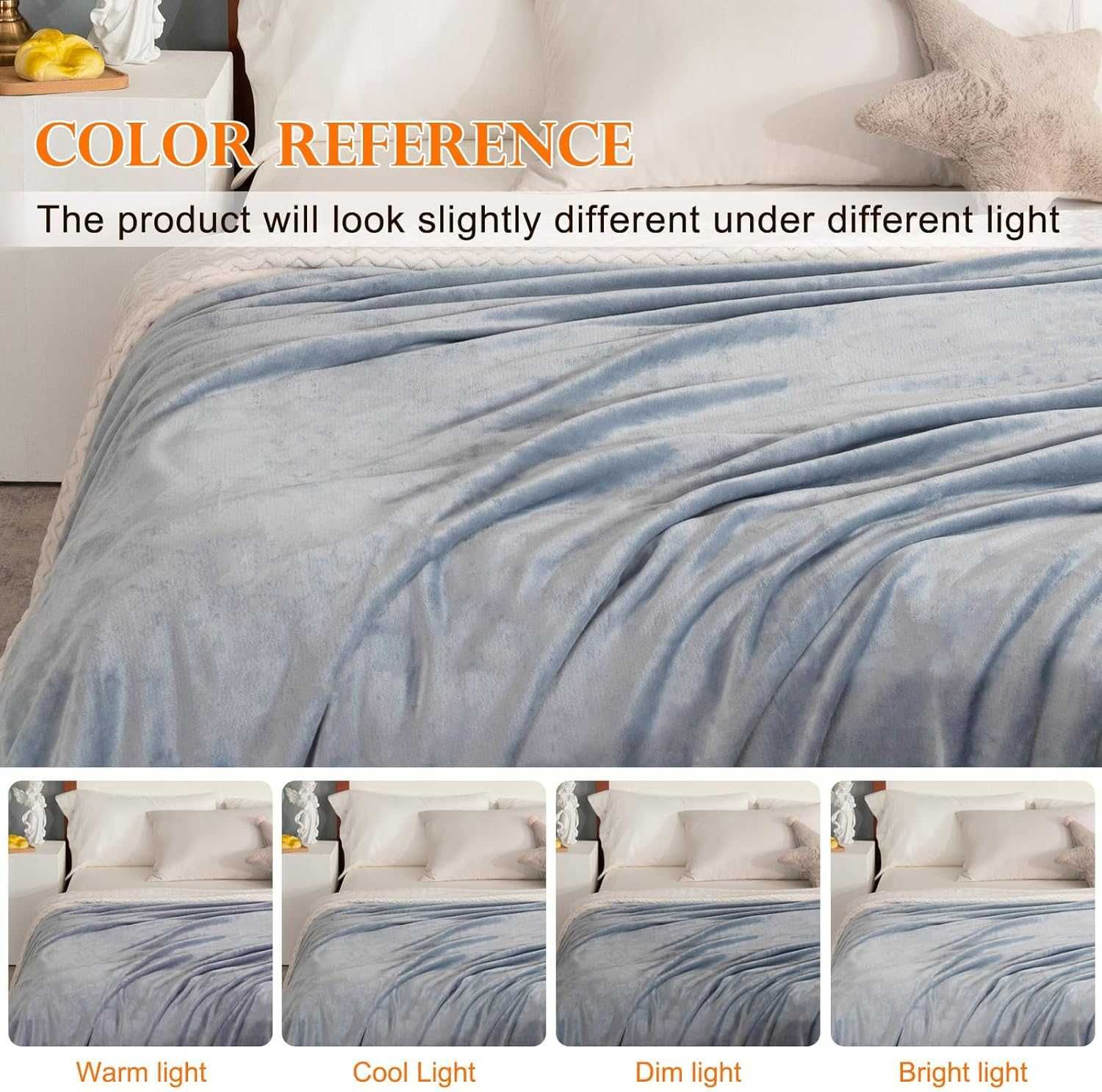 Одеяло LeaderPro за легло [антистатичен плат], сиво, 150 * 200 см