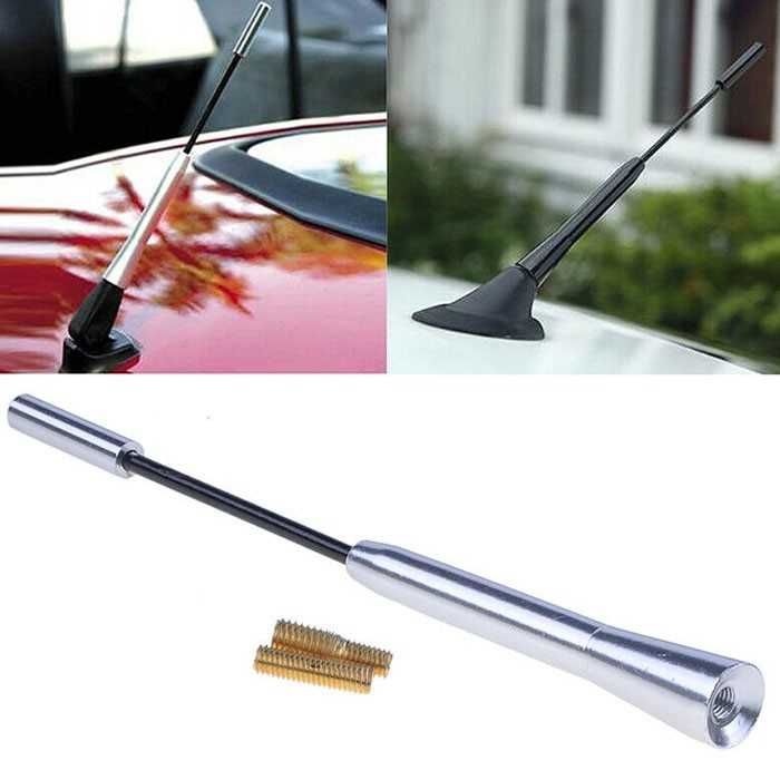 Накрайник за антена за автомобил Automat, 180мм, Универсална, Сив