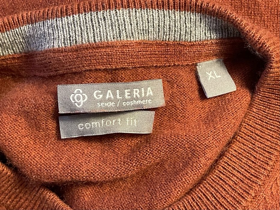 Pulover barbati casmir+matase Galeria marimea XL slim fit
