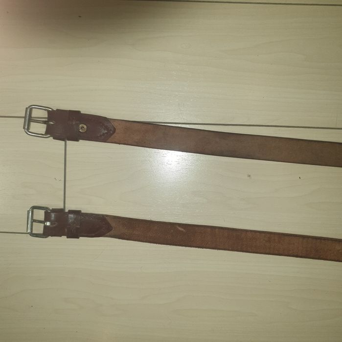 Curele piele pantaloni maro ofiteri armata