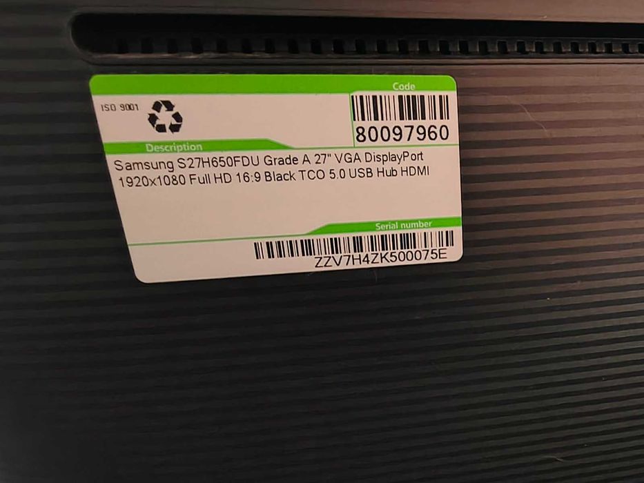 Монитор Samsung S27H650