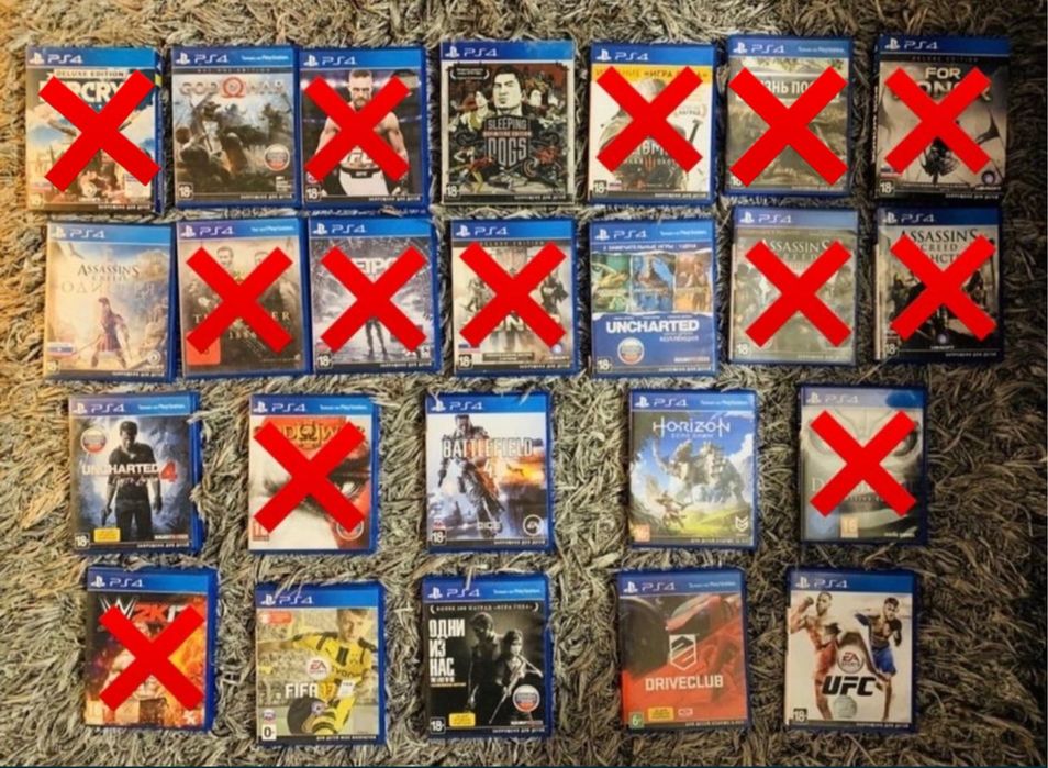 Игры на PlayStation4 от 2000 до 12.000kzt