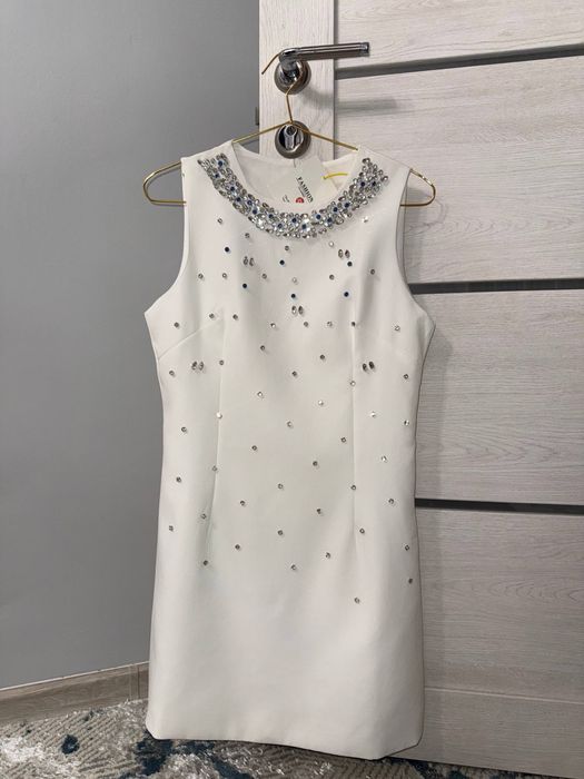 Вечерный платье камня сваровский