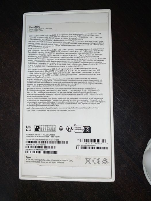 CA NOU- iphone 14 pro 128 gold -practit nou stare impecabila