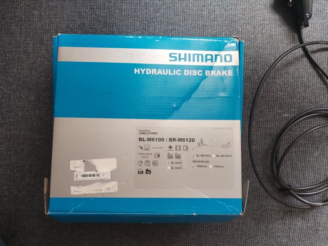 Set frane SHIMANO DEORE ( 4 pistoane și 2 pistoane )