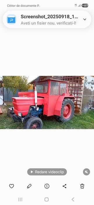Tractor "Ford"cu motor UTB 445 , 45 cai ,3 pistoane ,in perfecta stare