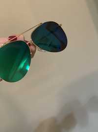 Очила диор огледални сиви розови зелени слънчеви aviator