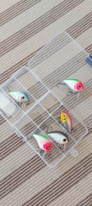 Нови 5бр воблери за спининг риболов, воблер, примамки