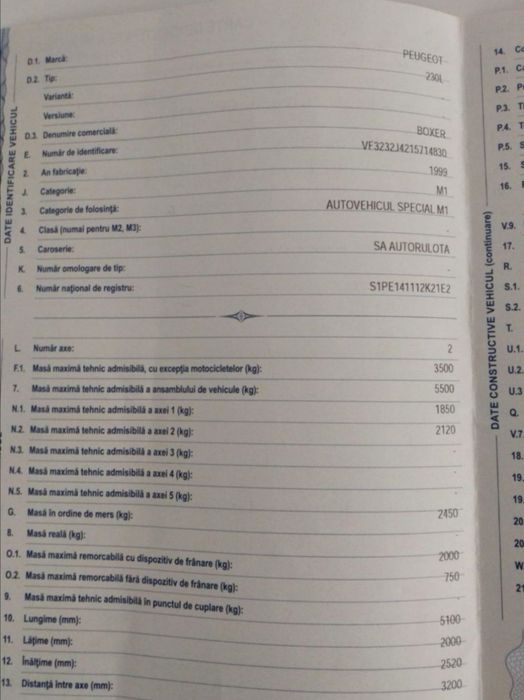 Autorulota peugeot omologata