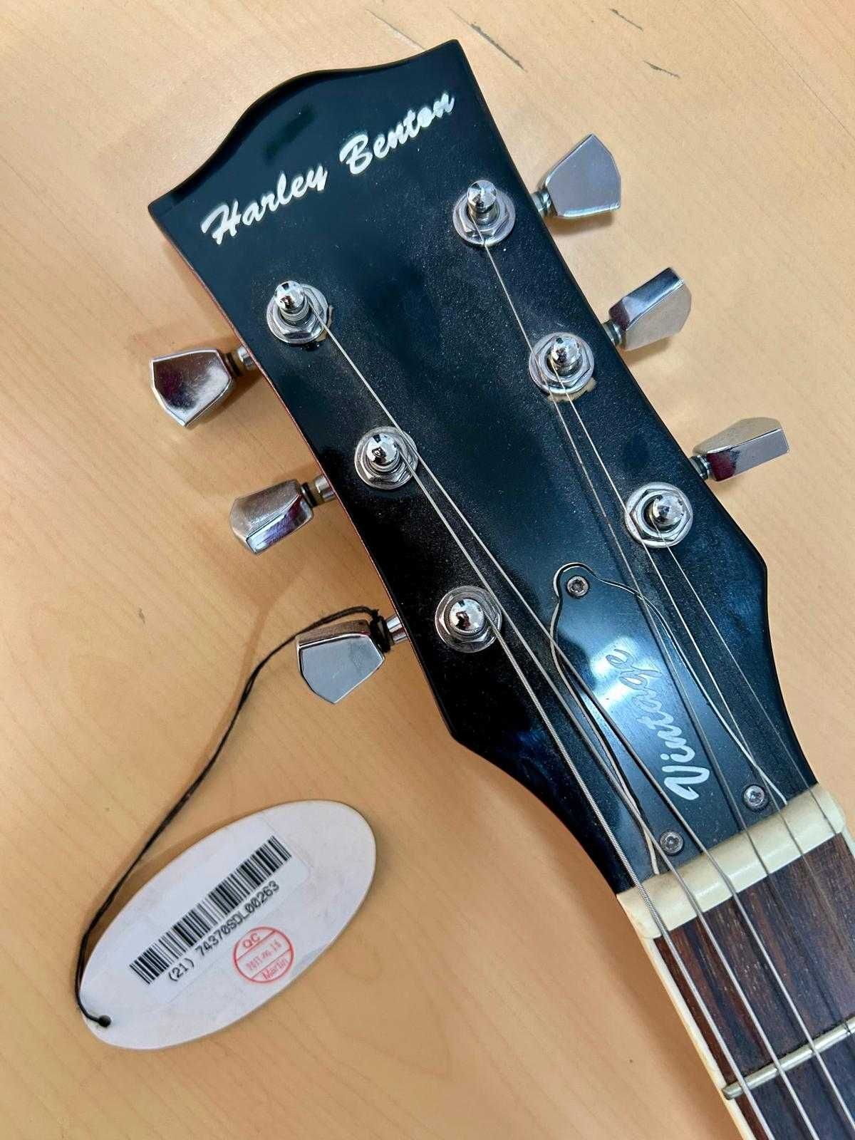 Chitara Harley Benton Vintage (2013) – electrică, roșie