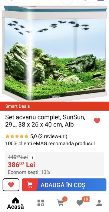 Vand acvariu 29 l