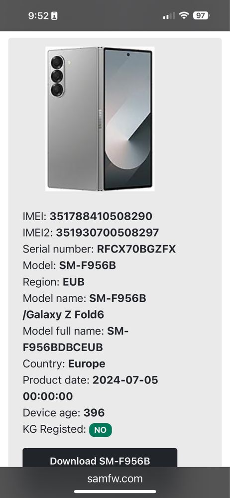 Samsung Galaxy Z Fold 6 512gb Navy 24м