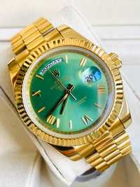 Rolex Day-Date Gold Green Automatic Premium + Garantie