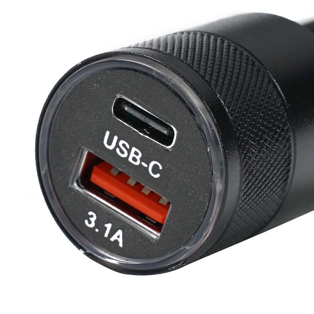Адаптер Зарядно за запалка на кола USB-C, 3.1A- 12V-24V, А3921
