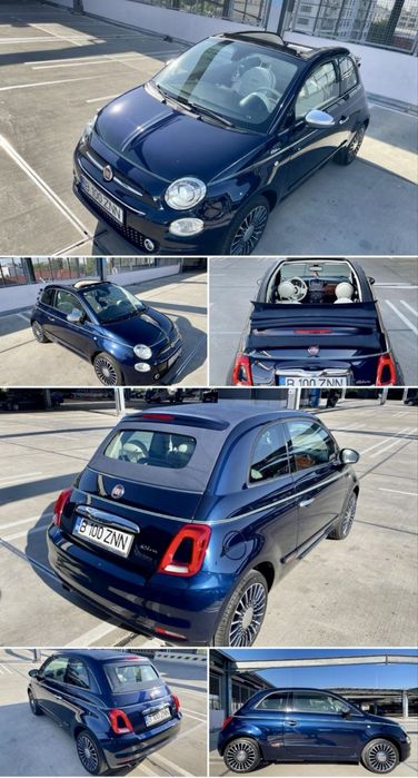 Fiat 500 RIVA cabrio piele jante clima doar 10 unitati revizie superba