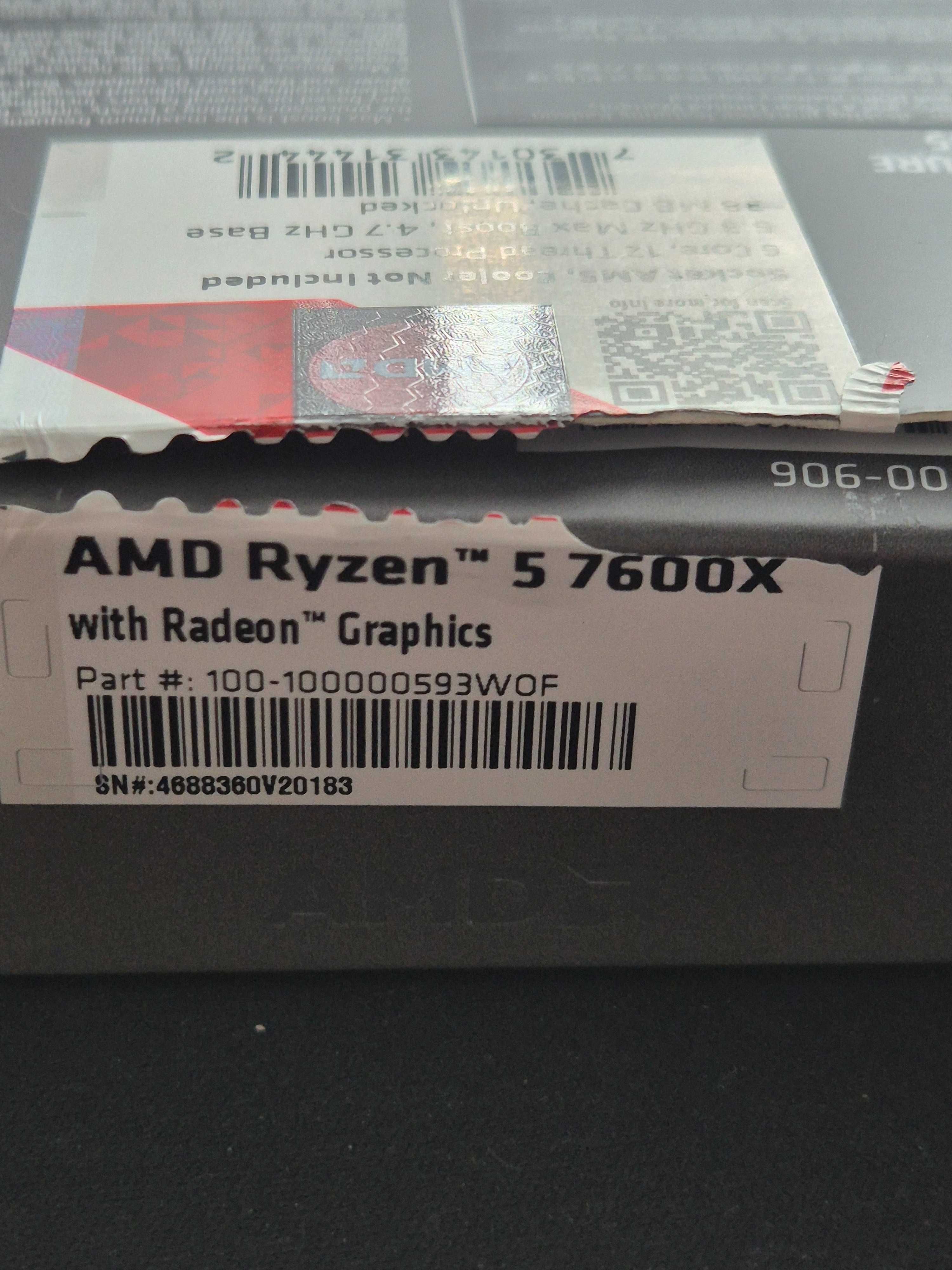 AMD Ryzen 5 7600X 6C/12T 4.7 - 5.3 Ghz AM5