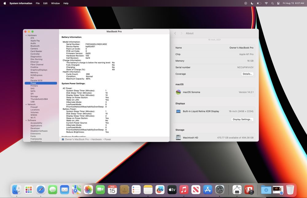 Macbook M1 Pro 16inch 16/512GB