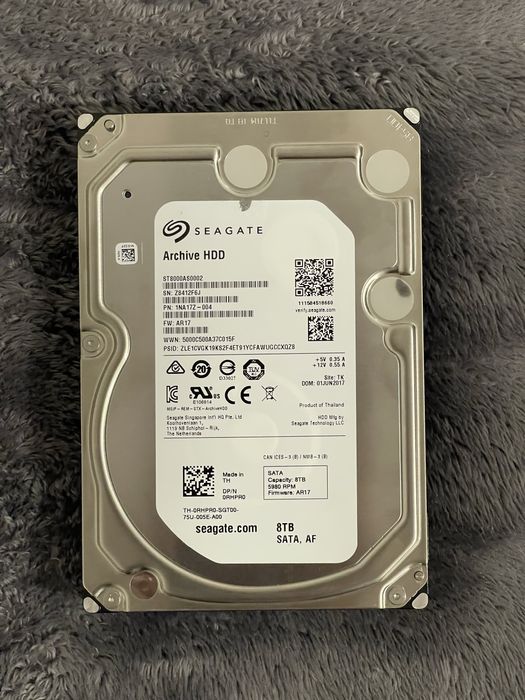 Hard Disk 8TB Seagate Aproape Nou 30 zile