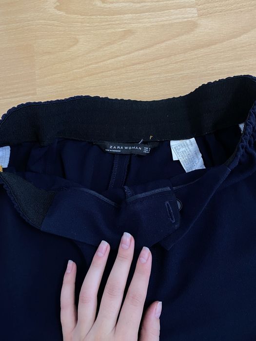 Pantaloni evazati 3/4 Zara