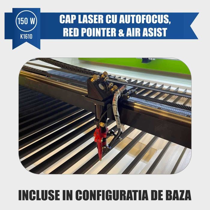 Gravator Laser K1610, Putere 150W, Controler RUIDA 1600x1000 mmm