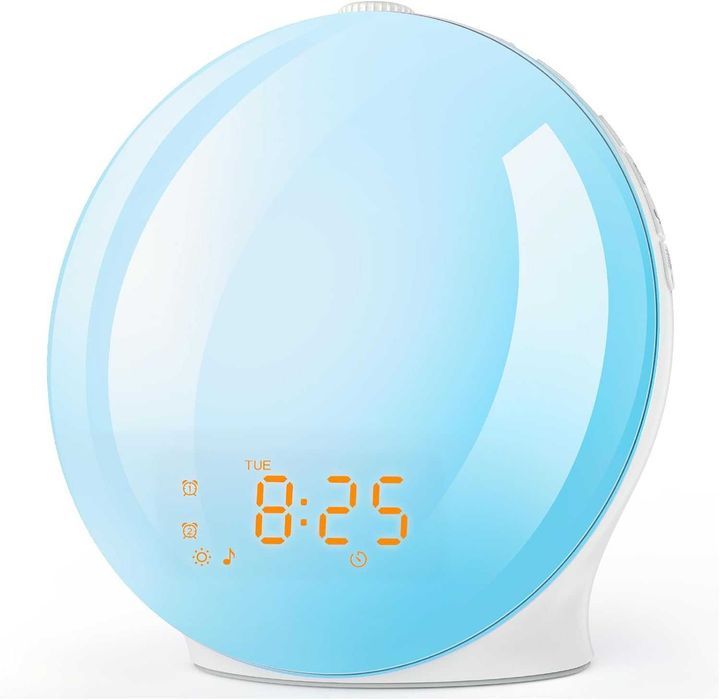 Ceas Foryond cu lumini, alarma, simulare rasarit/apus