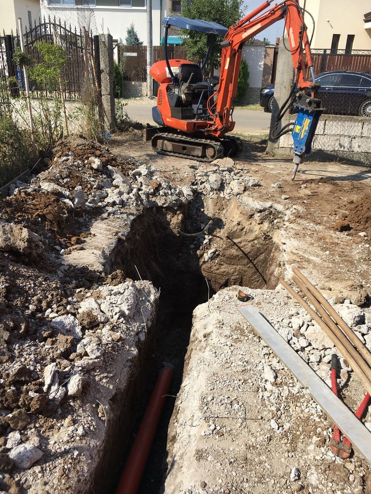 Montaj fose septice canalizare Bragadiru