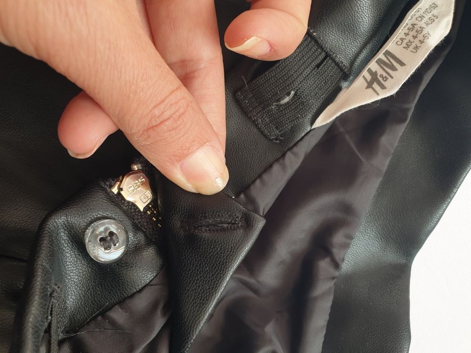 Кожена пола за момиченце