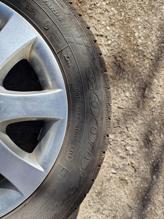 Jante aliaj ALCAR 14 inch cu amvelope de vara GOODYEAR 175 / 65 R14