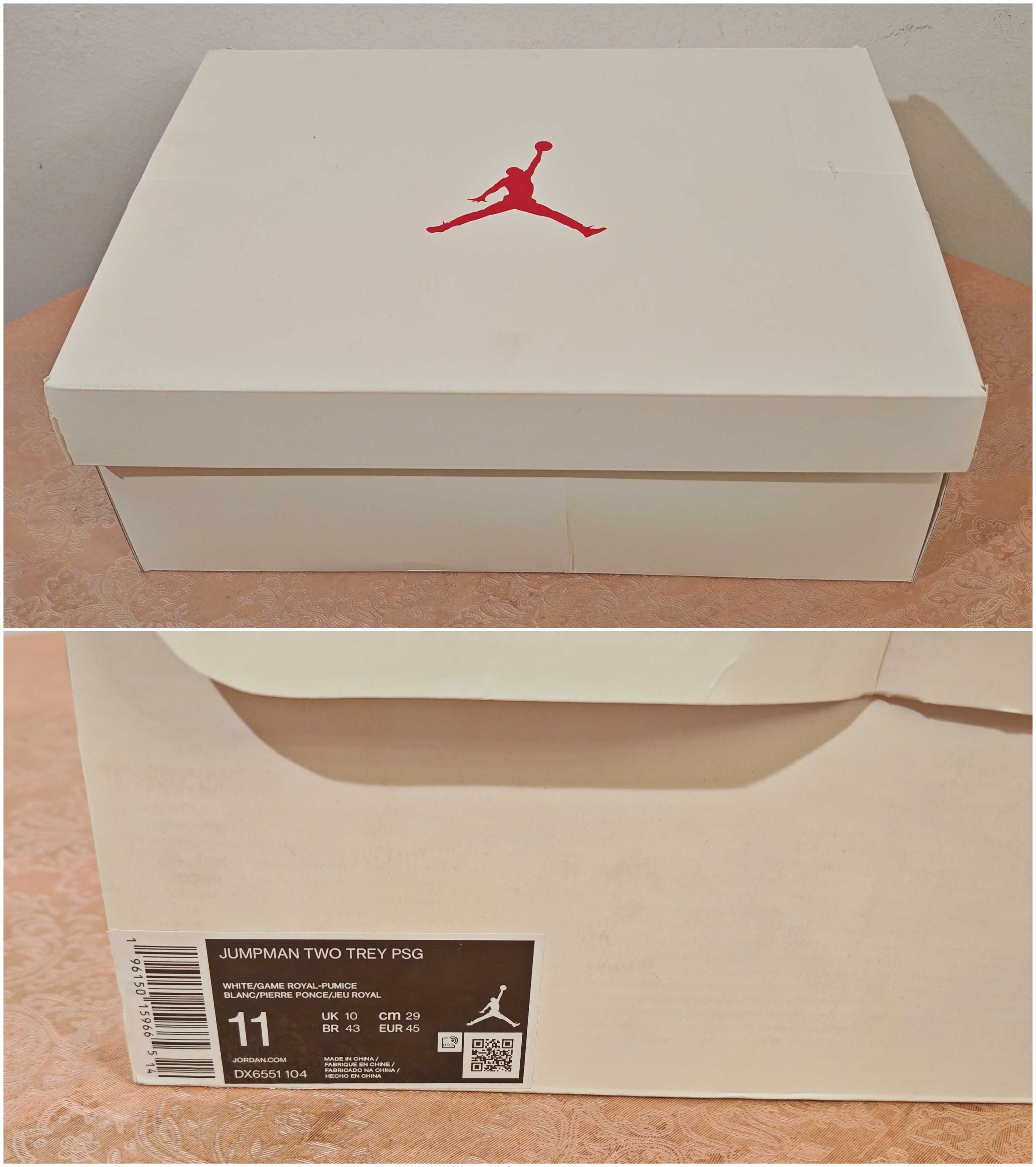 Nike Air JORDAN JUMPMAN TWO TREY 45ти номер 29см стелка чисто нов кут.