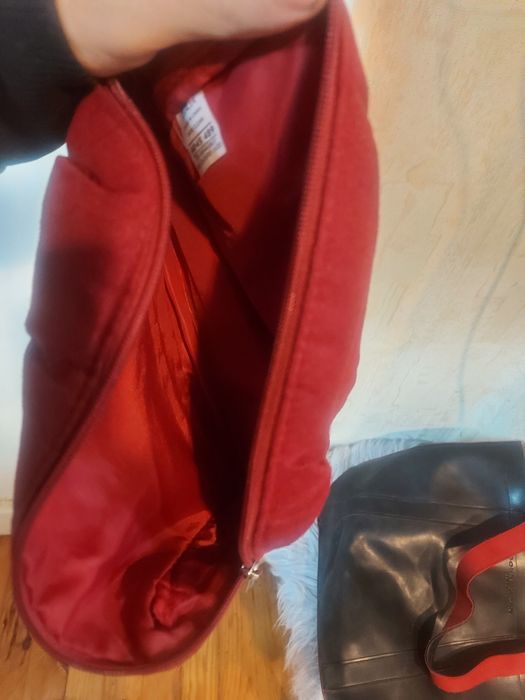 Черна Дамска чанта с портфейл