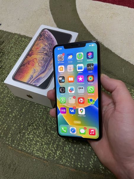 iPhone Xs max 256 ремонт кормеген жакдай Жаксы Каробка бар